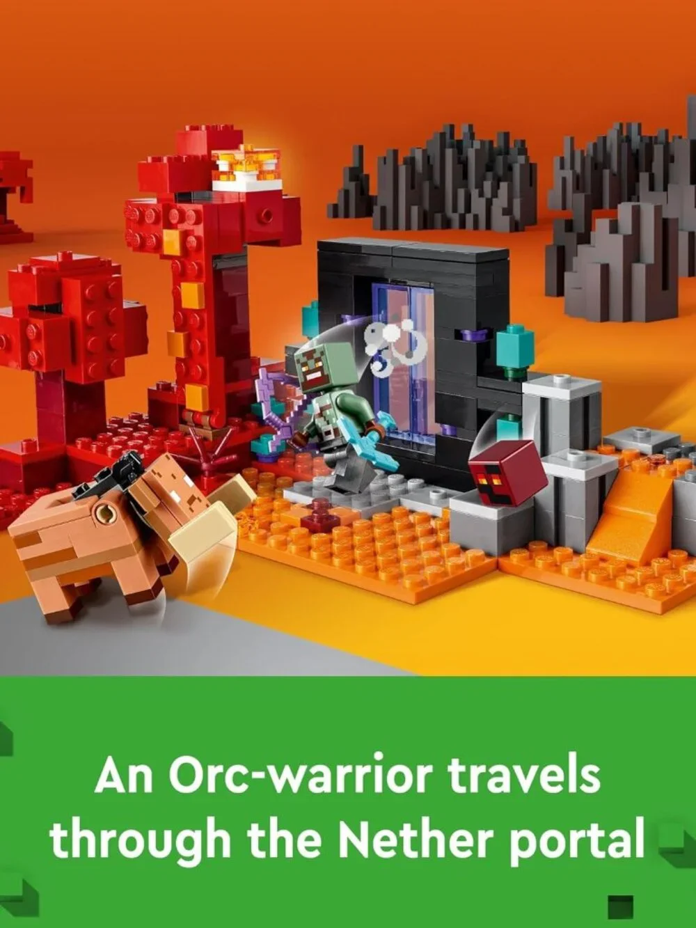 NEW LEGO Minecraft 21255 The Nether Portal Ambush Adventure Set Building Toy for